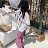 (Summer 26) Love Rosie Pink Cheetah Pleated Bootcut (2XL)