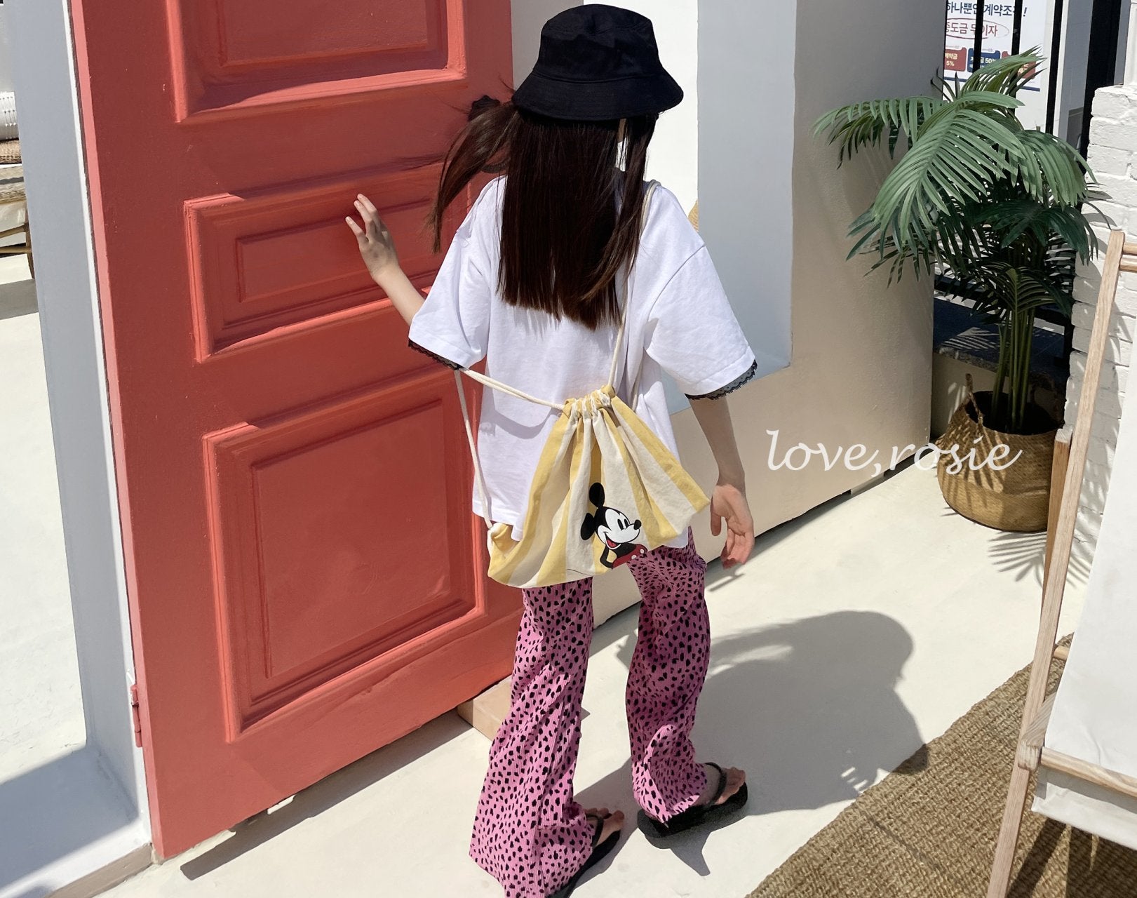 (Summer 26) Love Rosie Pink Cheetah Pleated Bootcut (2XL)