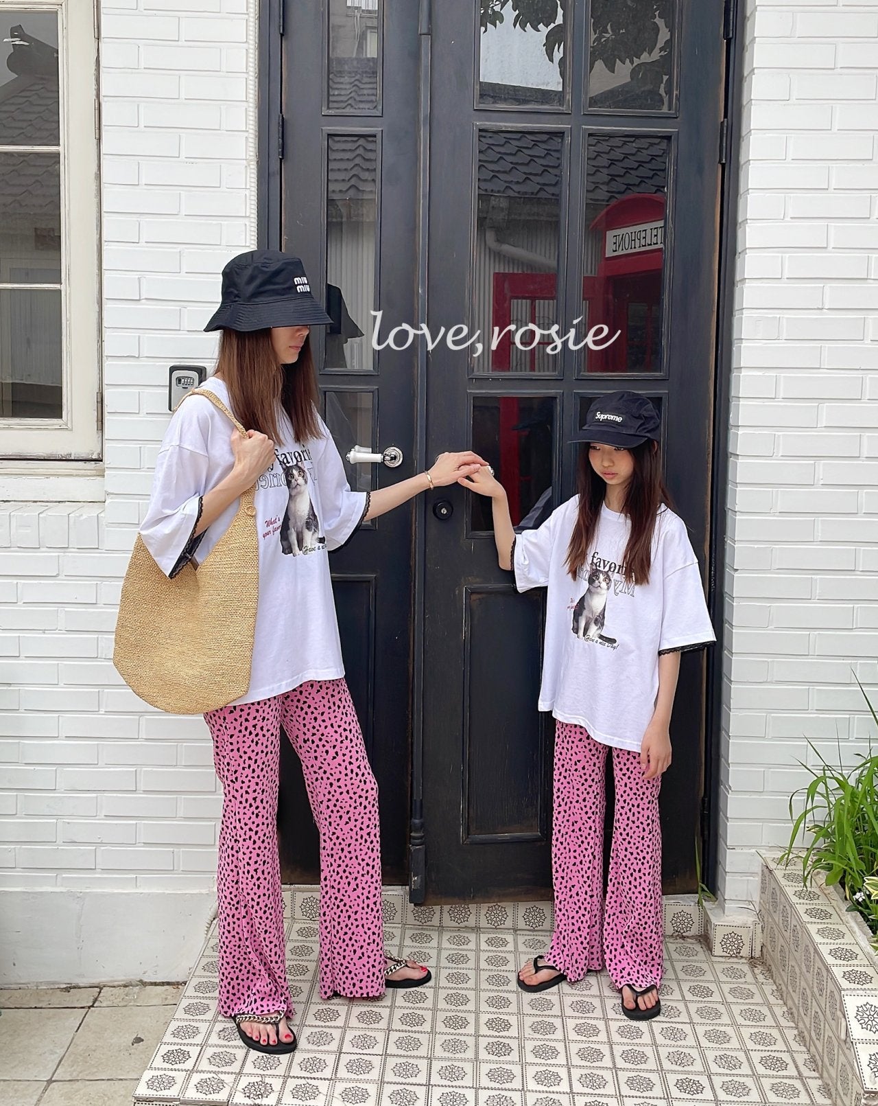 (Summer 26) Love Rosie Pink Cheetah Pleated Bootcut (2XL)