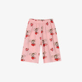 Rototobebe Crepe Fabric All-Over Indoor Wear Pink