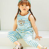 [Pimpollo] Roco sleeveless Stripe top and bottom set