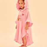 [Care Bear] Lovely Care Bears Frill Hood Beach Towel