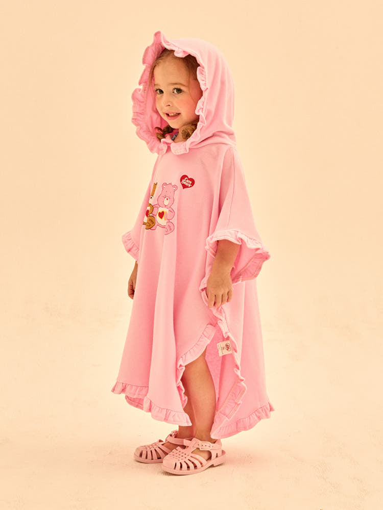 [Care Bear] Lovely Care Bears Frill Hood Beach Towel