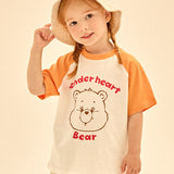 [Care Bear] Line Tender Heart Bear Color Raglan T-Shirt