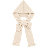 Runrun Boucle Knit Scarf Hat_Cream