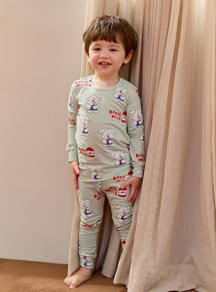 Apple milk single spandex (24SS) indoor wear set