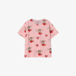 Rototobebe Crepe Fabric All-Over Indoor Wear Pink