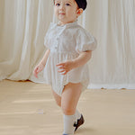 Tie short-sleeve bodysuit