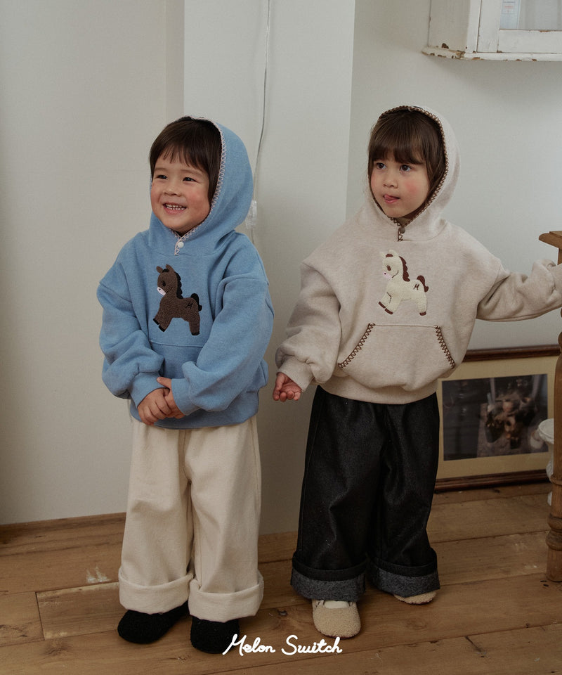 Pony fleece hoodie
