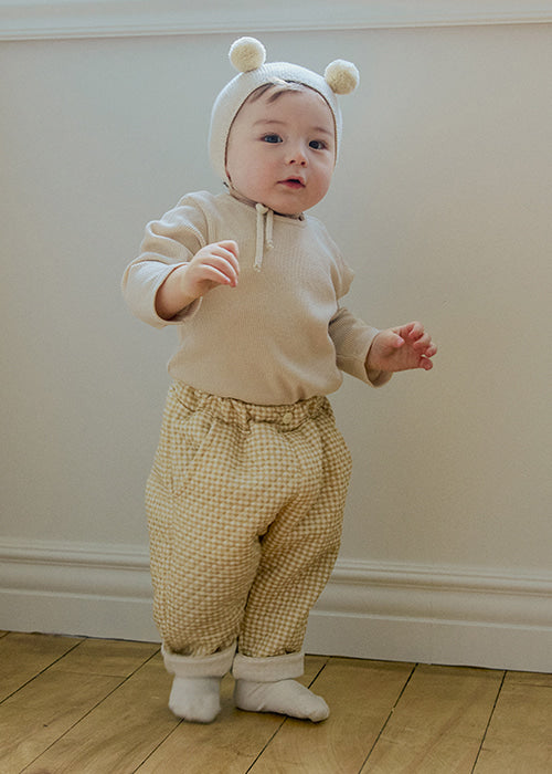 Pancake pants beige