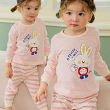 Rabbit clock jacquard (24SS) indoor wear set