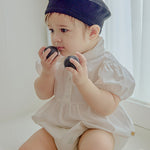 Tie short-sleeve bodysuit