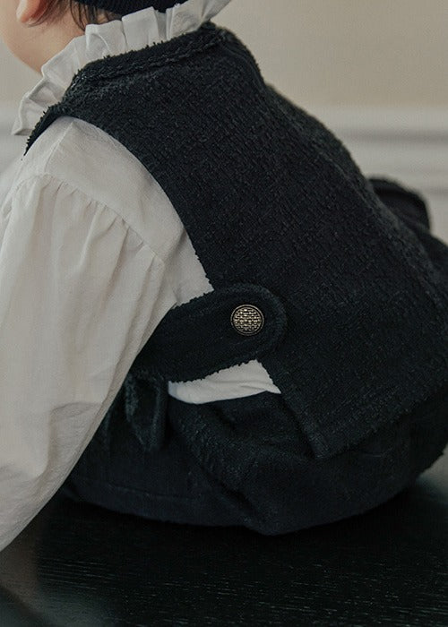 Tweed Vest_Black