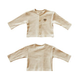 WAFFLE CARDIGAN Beige