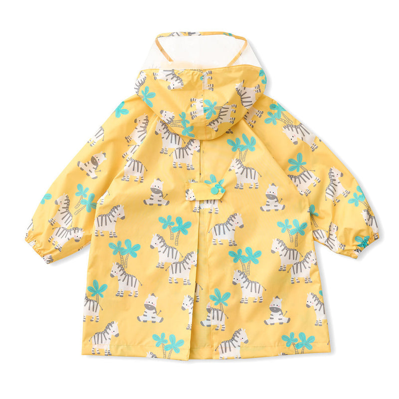 HAS KIDS POLY RAINCOAT YELLOW ZEBRA