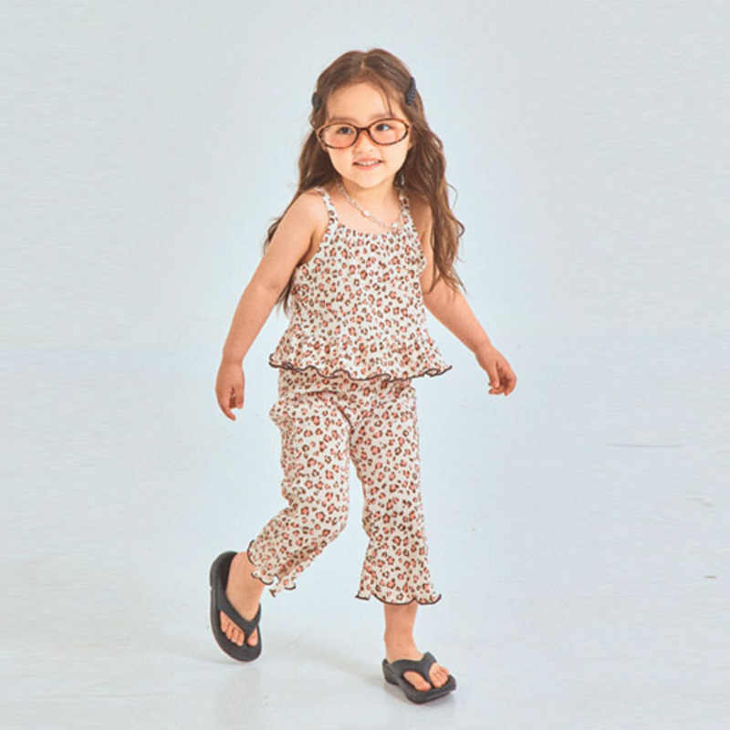 Fruit Market Leopard Print Pleated Set-up 26 Summer