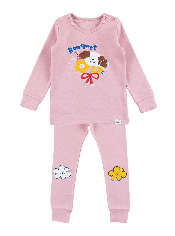 Bouquet Puppy FLEECE 40 (23FW) INDOOR WEAR SET