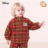 [Milk Mile] [Disney] Mickey Mouse Camping Check Polar Fleece Jumper