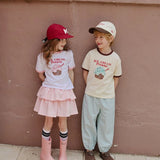Apple Smile Ice Cream T-shirt Yellow