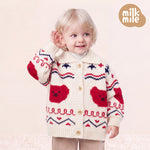 [Milk Mile] Milk Bear Cowichan Sweater Cardigan