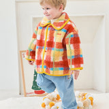 Colorful candy check dumble jacket