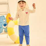 [Care Bear] Blue Bear Zip Up Loose Fit Lash Guard Set (Flap Cap Set)