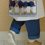 Amber jacquard denim pants