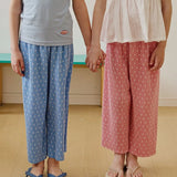 Apple Smile Pleated Pants Pink