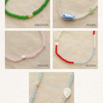 Mardi Amber Raffine Bead Necklace