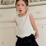 Milk Dot Sleeveless T-shirt_3COLORS