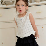 Milk Dot Sleeveless T-shirt_3COLORS