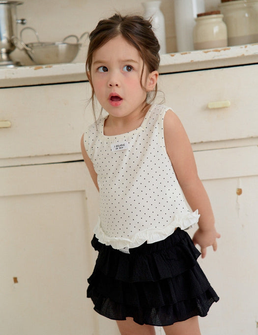 Milk Dot Sleeveless T-shirt_3COLORS