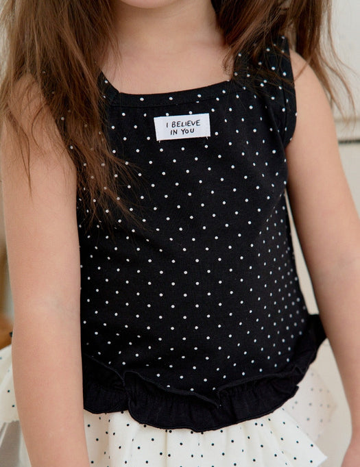 Milk Dot Sleeveless T-shirt_3COLORS