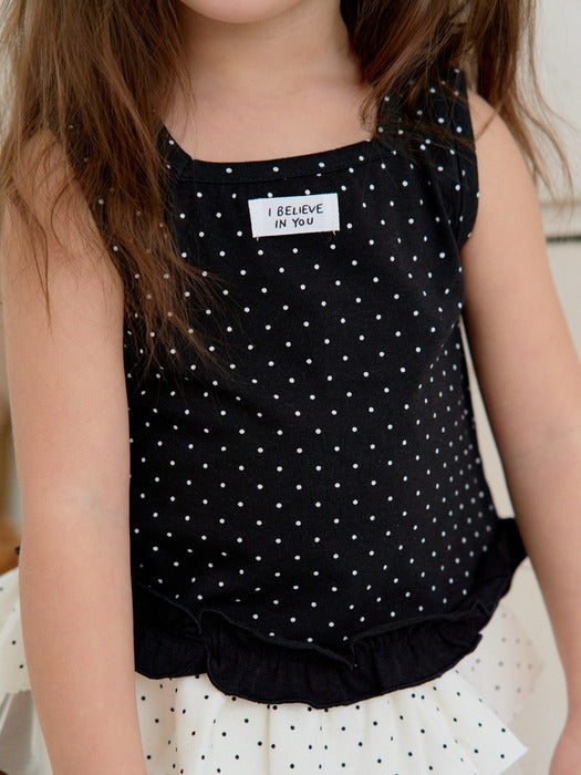 Milk Dot Sleeveless T-shirt_3COLORS