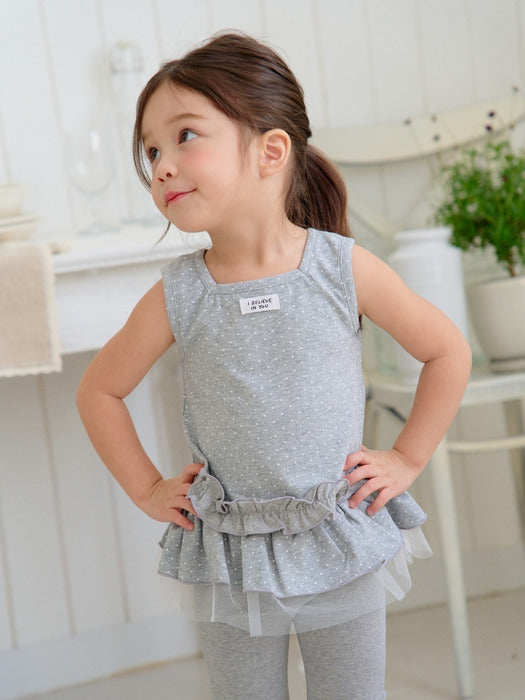 Milk Dot Sleeveless T-shirt_3COLORS