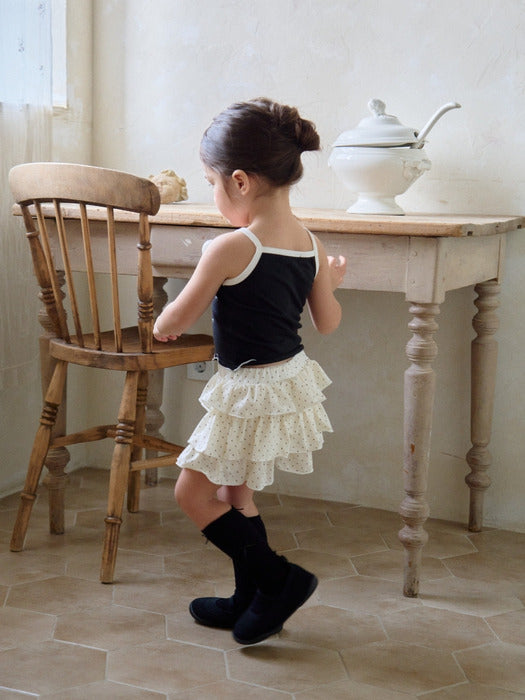 Dot Tiered Skirt_3COLORS