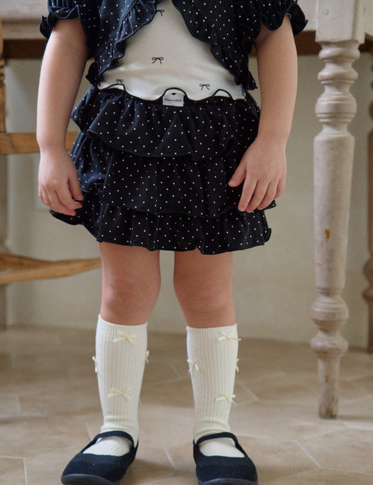 Dot Tiered Skirt_3COLORS