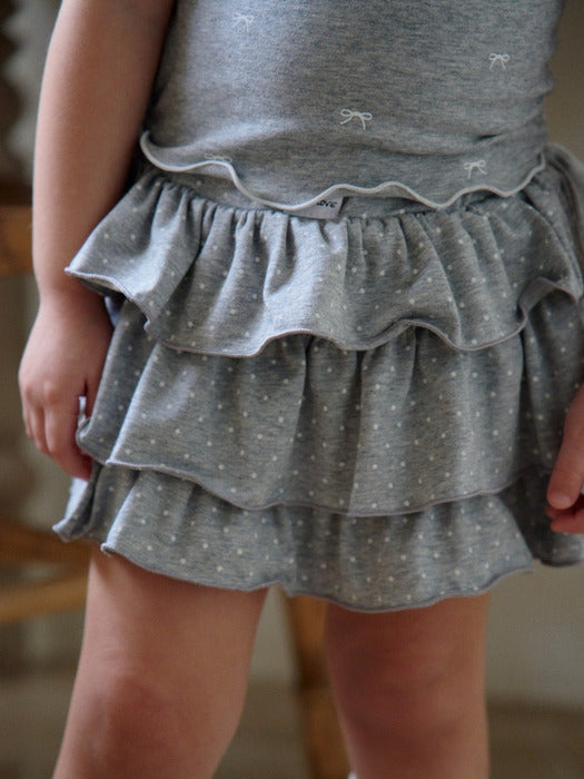 Dot Tiered Skirt_3COLORS
