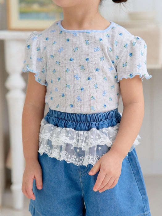 Flower Eyelet T-shirt_2 COLORS