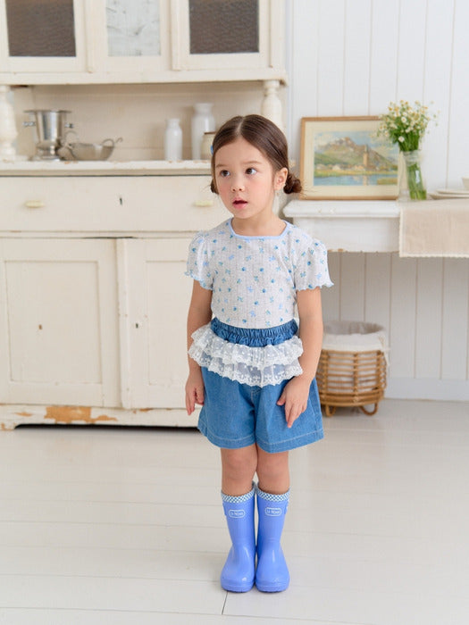 Flower Eyelet T-shirt_2 COLORS