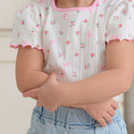 Flower Eyelet T-shirt_2 COLORS