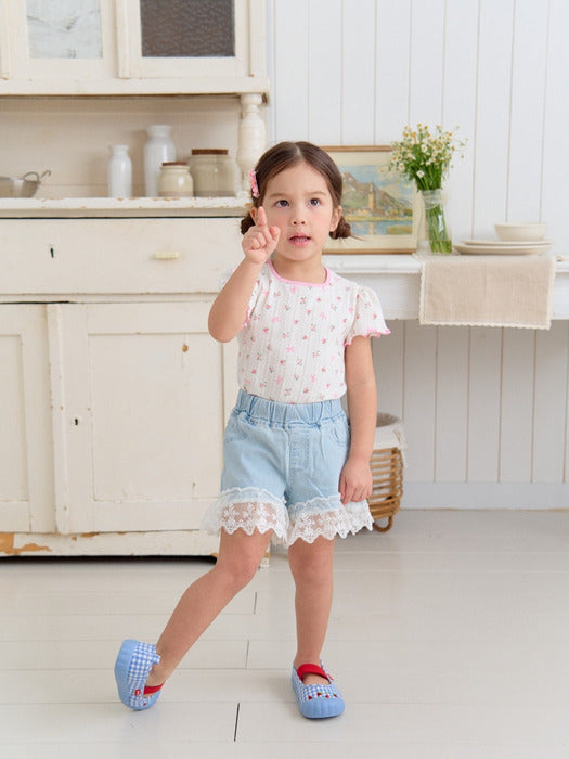Flower Eyelet T-shirt_2 COLORS