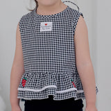 Strawberry Check Sleeveless Set_2 COLORS