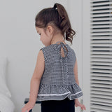 Strawberry Check Sleeveless Set_2 COLORS
