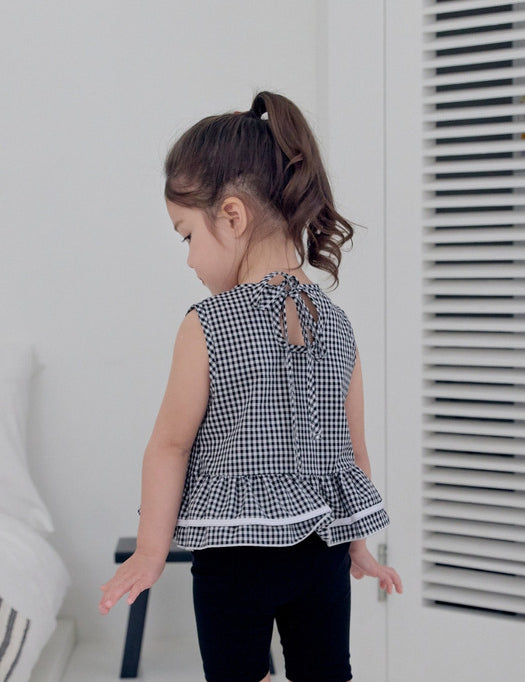 Strawberry Check Sleeveless Set_2 COLORS