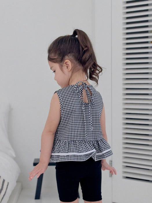 Strawberry Check Sleeveless Set_2 COLORS