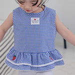 Strawberry Check Sleeveless Set_2 COLORS
