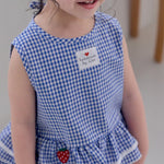 Strawberry Check Sleeveless Set_2 COLORS