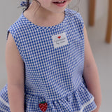 Strawberry Check Sleeveless Set_2 COLORS