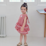 Strawberry Check Sleeveless Set_2 COLORS
